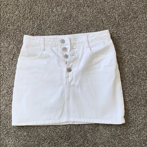 White button up brandy skirt